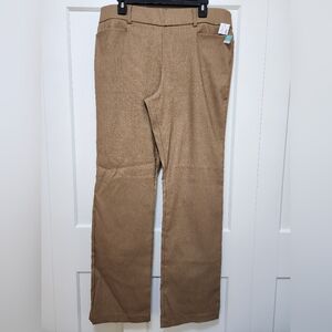 NWT Maurice Straight Leg Bootcut Tan Dress Pants